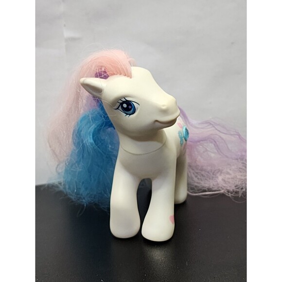 My Little Pony Crystal Princess G3 Precious Gem Long Fancy Hair 2005 White Jewel - Picture 2 of 6